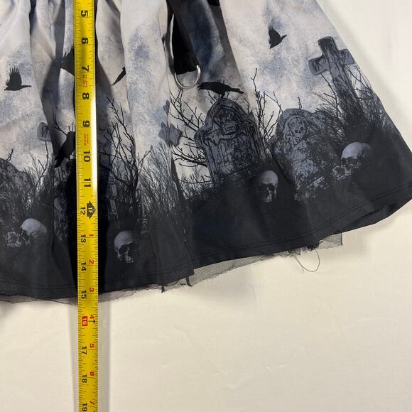 Thorn and Fable Graveyard Garter Goth Mini Skirt | Women's L - Picture 6 of 6